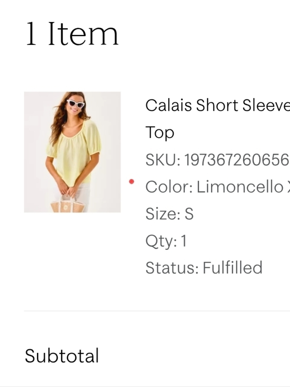 Lilly Pulitzer Calais Short Sleeve Top